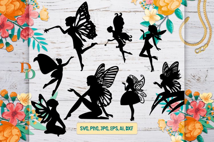 Fairy Digital Bundle, SVG bundle images, Fairies Prints example image 1