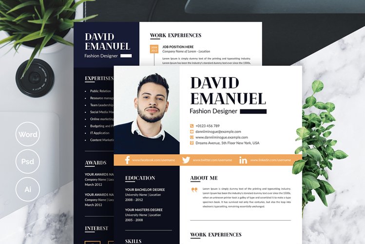 Modern Creative Resume Template example image 1