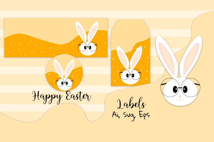 Easter svg, Easter labels, Easter bunny example image 1