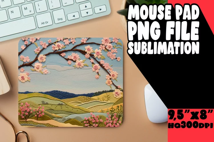 Beautiful 3D Summer Mouse Pad Sublimation