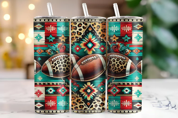Football Tumbler Wrap | Sublimation | Tumblers