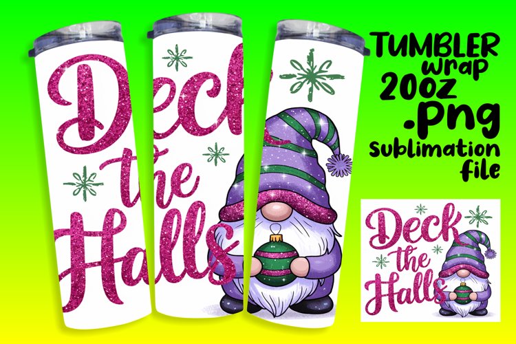 GREAT GIFT 20oz Tumbler Wrap , Gnomes