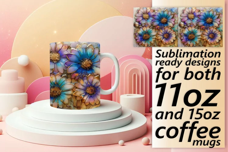 Whimsical Springtime Wonder Mug Wrap: Sublimation - 11oz/15o