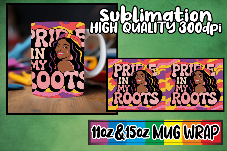 Sweet beginnings sublimation print wrap, Black Woman