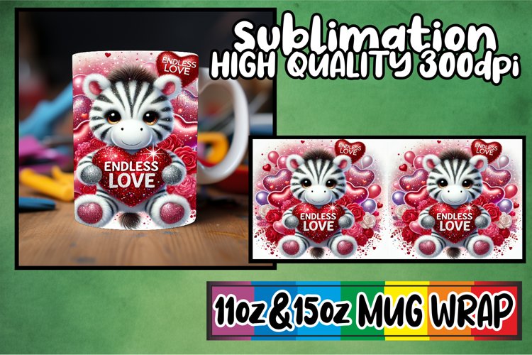 Whimsical evenings 11oz 15oz sublimation wrap, Valentines