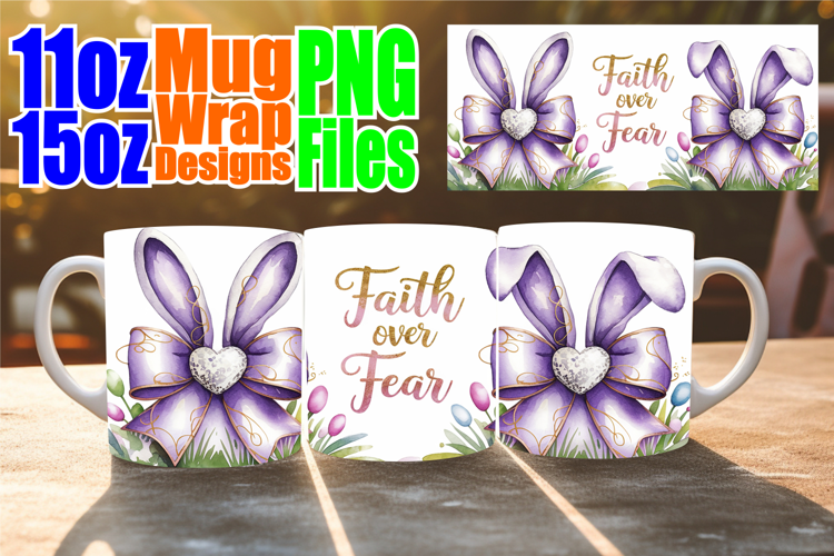 Bright horizons sublimation print wrap, Easter Bow