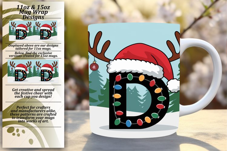 Delightful 15oz Mug Wrap Png Template , Christmas