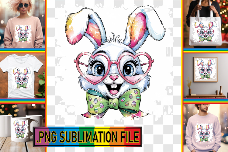 RADIANT PNG TSHIRT Designs, Easter Bunny