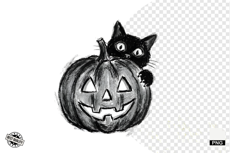 Halloween Cat Clipart Image 9