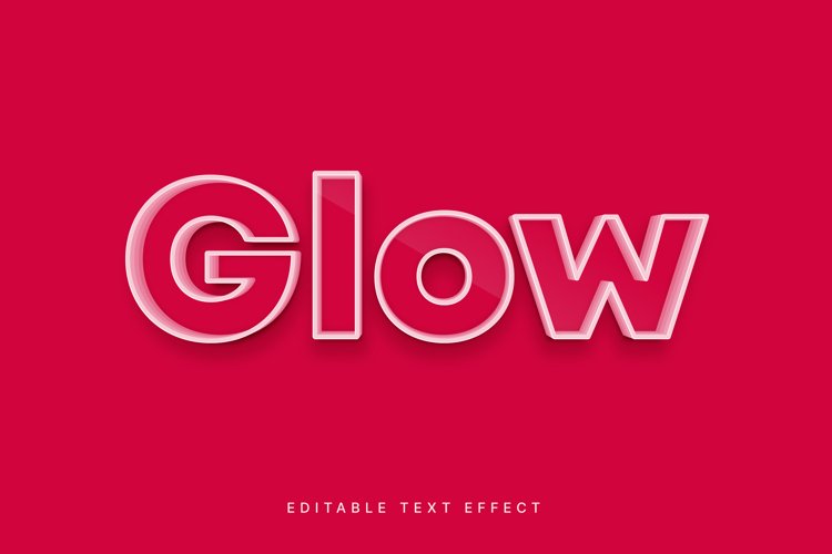 Editable Text Effect for Illustrator. Vector Graphic styles example image 1