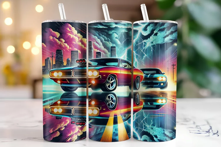 Car Tumbler Wrap | Sublimation | Tumblers