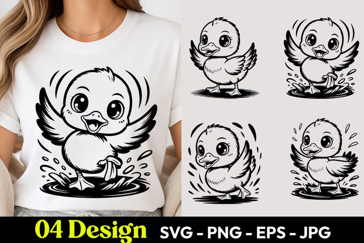 Cute Baby Chick SVG PNG
