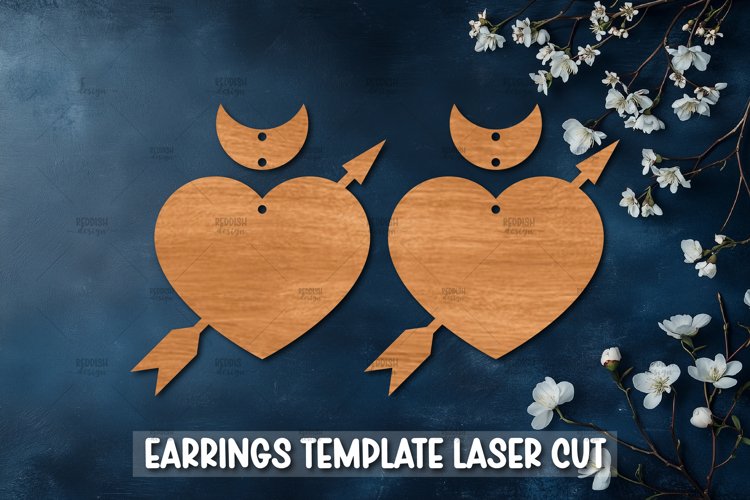 Heart Earrings Svg Image 24
