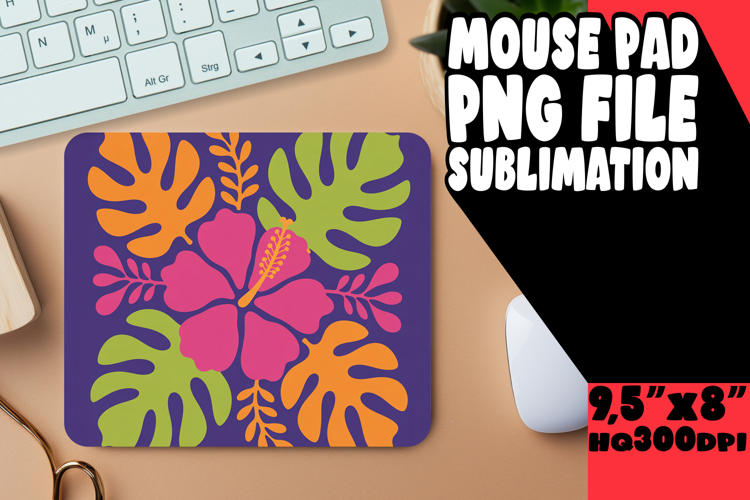 ENCHANTED mouse PAD Fun Sublimation, Flowers
