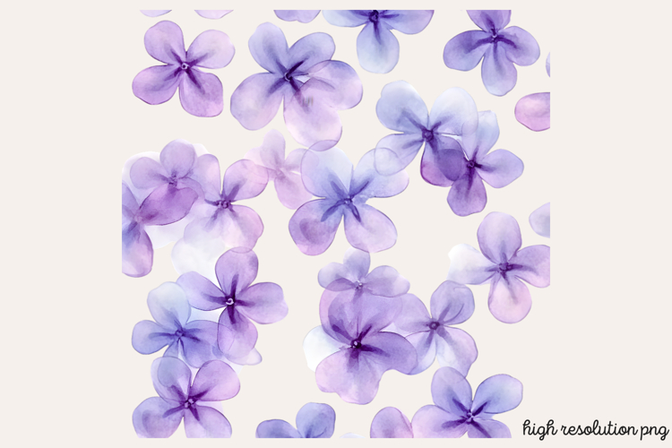 Lilac Flower Watercolor Cliparts PNG