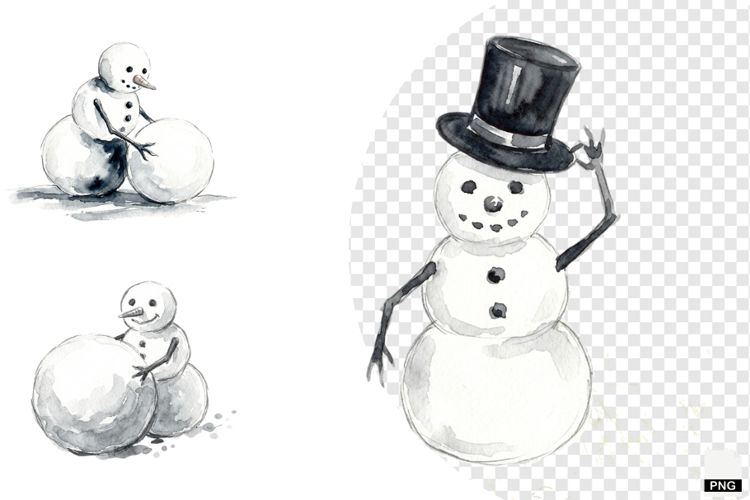 Snowman Party Clipart
