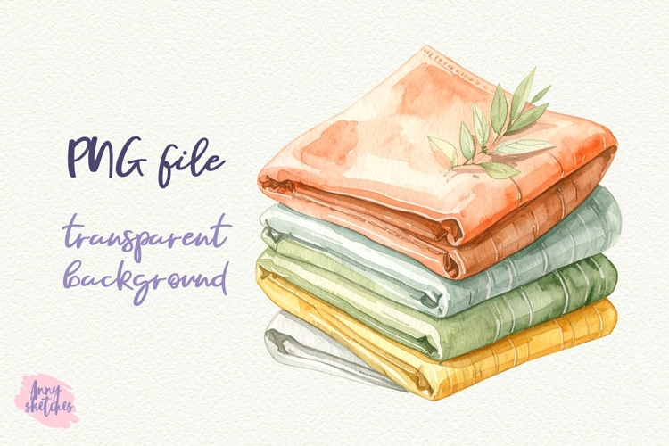 Linen Napkins Towels PNG Sublimation Fall Baking Clipart