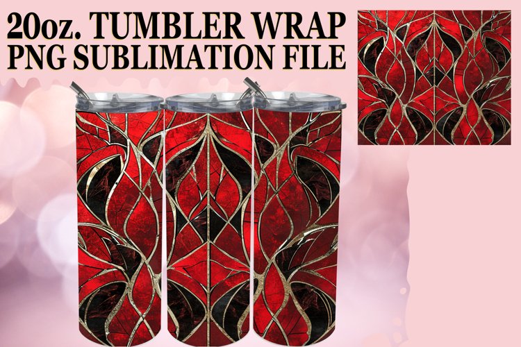 Red Glitter Tumbler Wrap - SublimatioSublimation Red Tumbler
