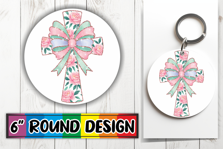 Joyful Circle Designs for Parties, Flower Cross
