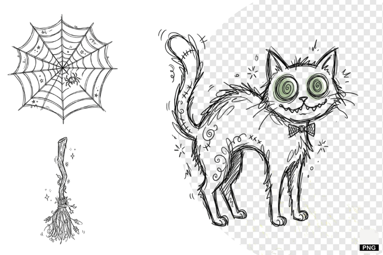 Doodle Halloween Clipart