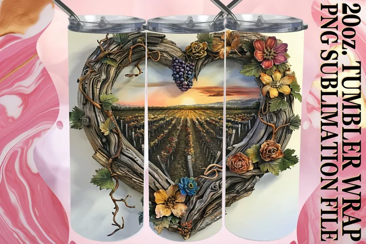 Heartwood Delight Tumbler Sublimation - Summer View