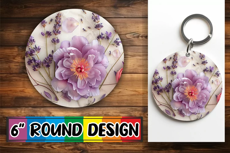 Spring Sensation Design Circle - Sublimation Whimsy Round