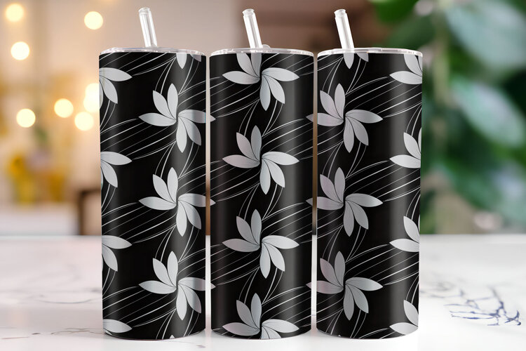 Flowers Tumbler Wrap | Sublimation | Tumblers example image 1