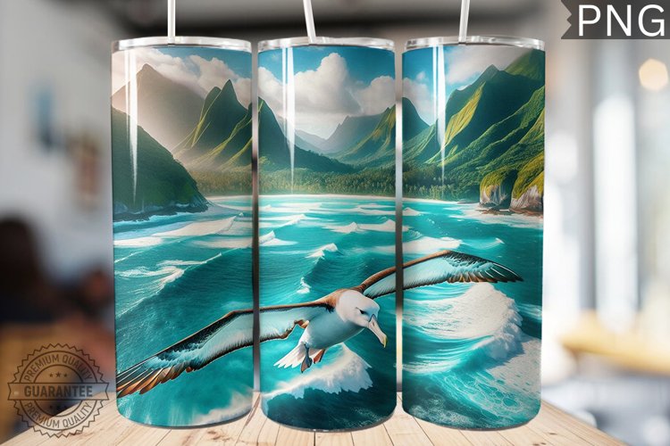 Albatross Tumbler Wrap - Albatross Tumbler Design example image 1
