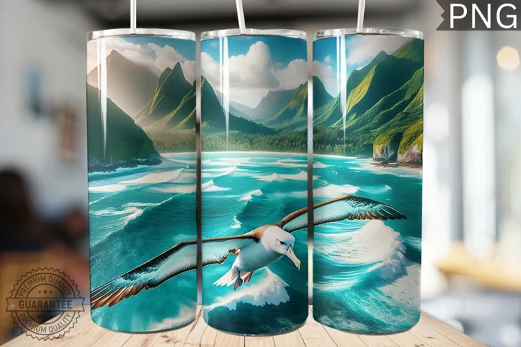 Albatross Tumbler Wrap - Albatross Tumbler Design