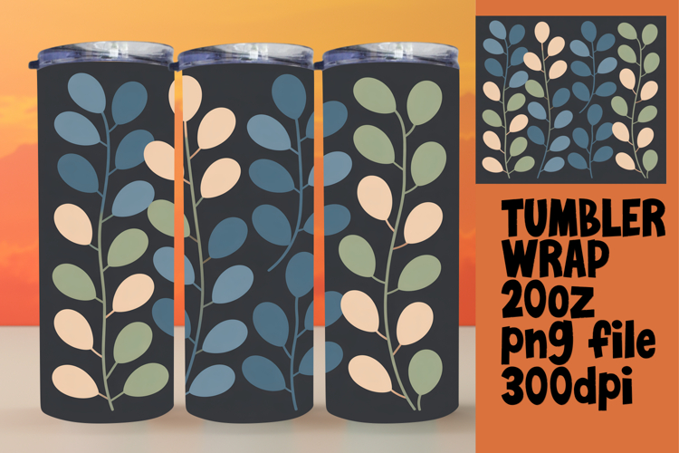 20oz Tumbler Wrap for Gift Giving , Flowers