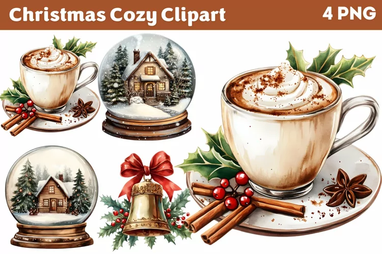 Cozy Christmas Clipart PNG