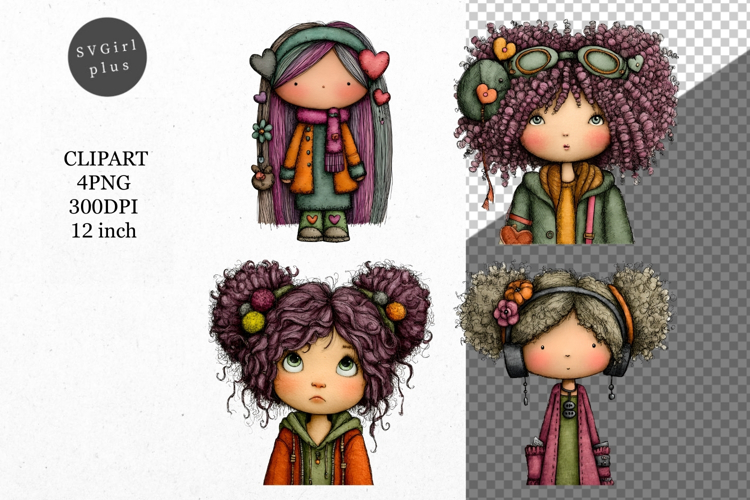 Whimsical Girl Clipart