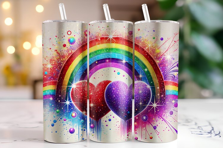 Hearts Tumbler Wrap | Sublimation | Tumblers