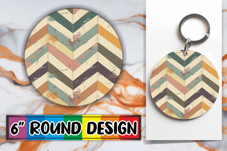 Vibrant Visions: Abstract Pattern Keychain Delights
