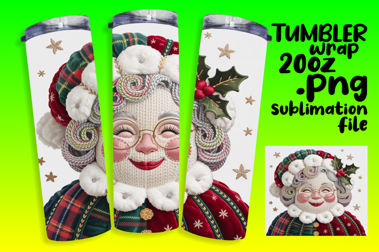 20oz Tumbler Artwork for Sublimation , Holiday Pets