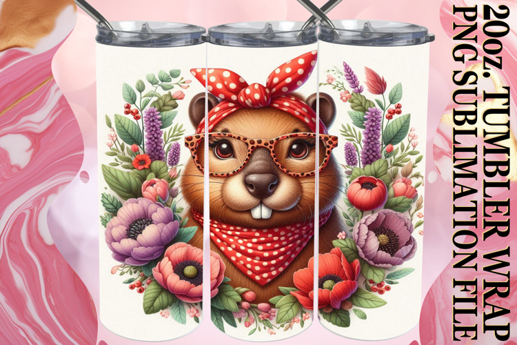 Cozy Gifts 20oz tumbler wrap, Cute Animals