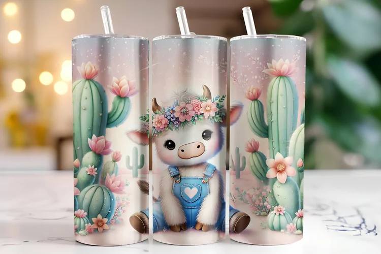 Cow Tumbler Wrap | Sublimation | Tumblers