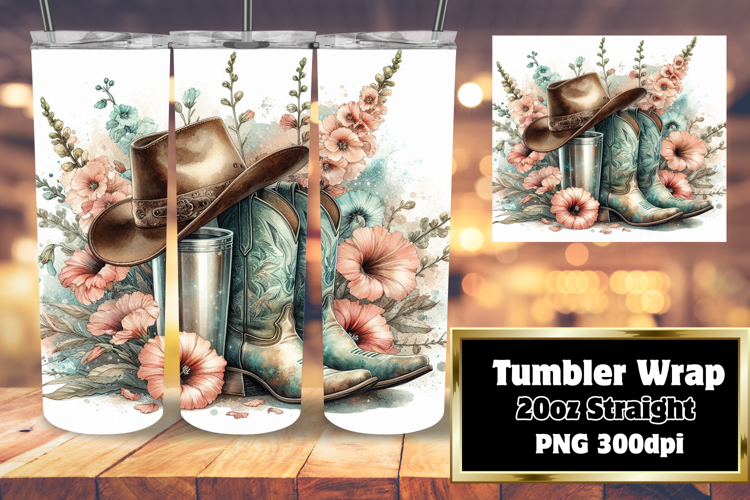 BOLD 20oz Sublimation Design , Western