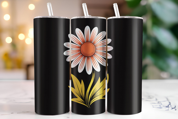 Flowers Tumbler Wrap | Sublimation | Tumblers