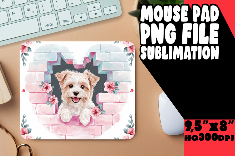 Unique Mouse Mat Sublimation Style, Cute Dog