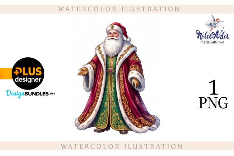 Christmas Santa in Elegant Attire