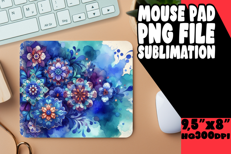 Unique Mouse Mat Sublimation, Watercolor Patter