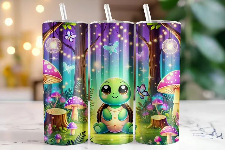 Turtle Tumbler Wrap | Sublimation | Tumblers