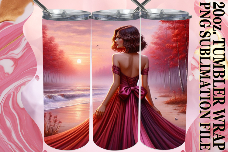 Radiant Thoughts 20oz tumbler wrap, Women