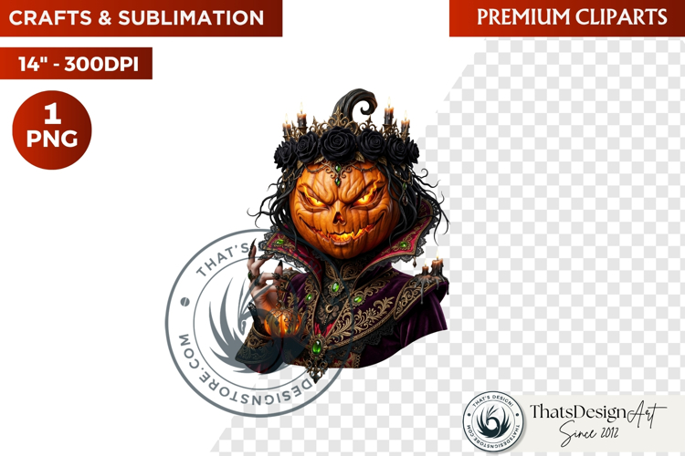 Gothic Halloween Harvest Character PNG Clipart sublimation
