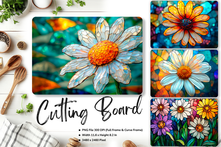 Sunflower Cutting Board Kitchen Chopping Board Sublimation49