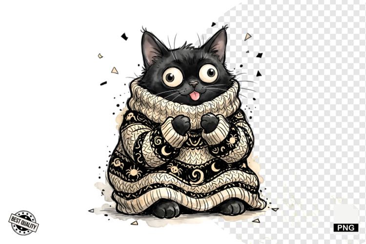 Halloween Black Cat Clipart