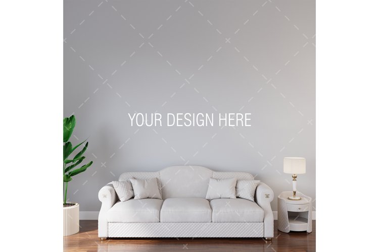 Classic Living Room Mockup, Interior Mockup