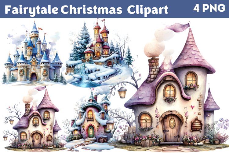 Fairytale Christmas Clipart PNG