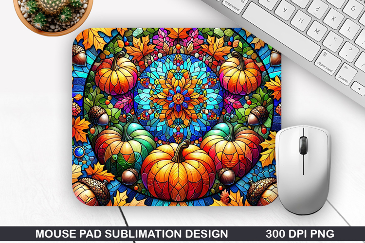 Pumpkin Mouse Pad Sublimation, Halloween Mouse Pad PNG